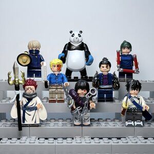 Jujutsu Kaisen Custom Minifigure Set – Toji, Yuta, Nanami, Maki & Sukuna (8pcs)